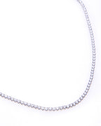 Silver Tennis Necklace
