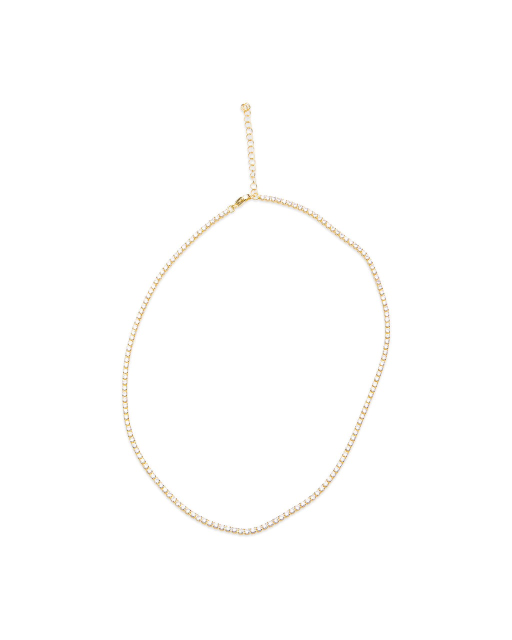 Golden Tennis Necklace