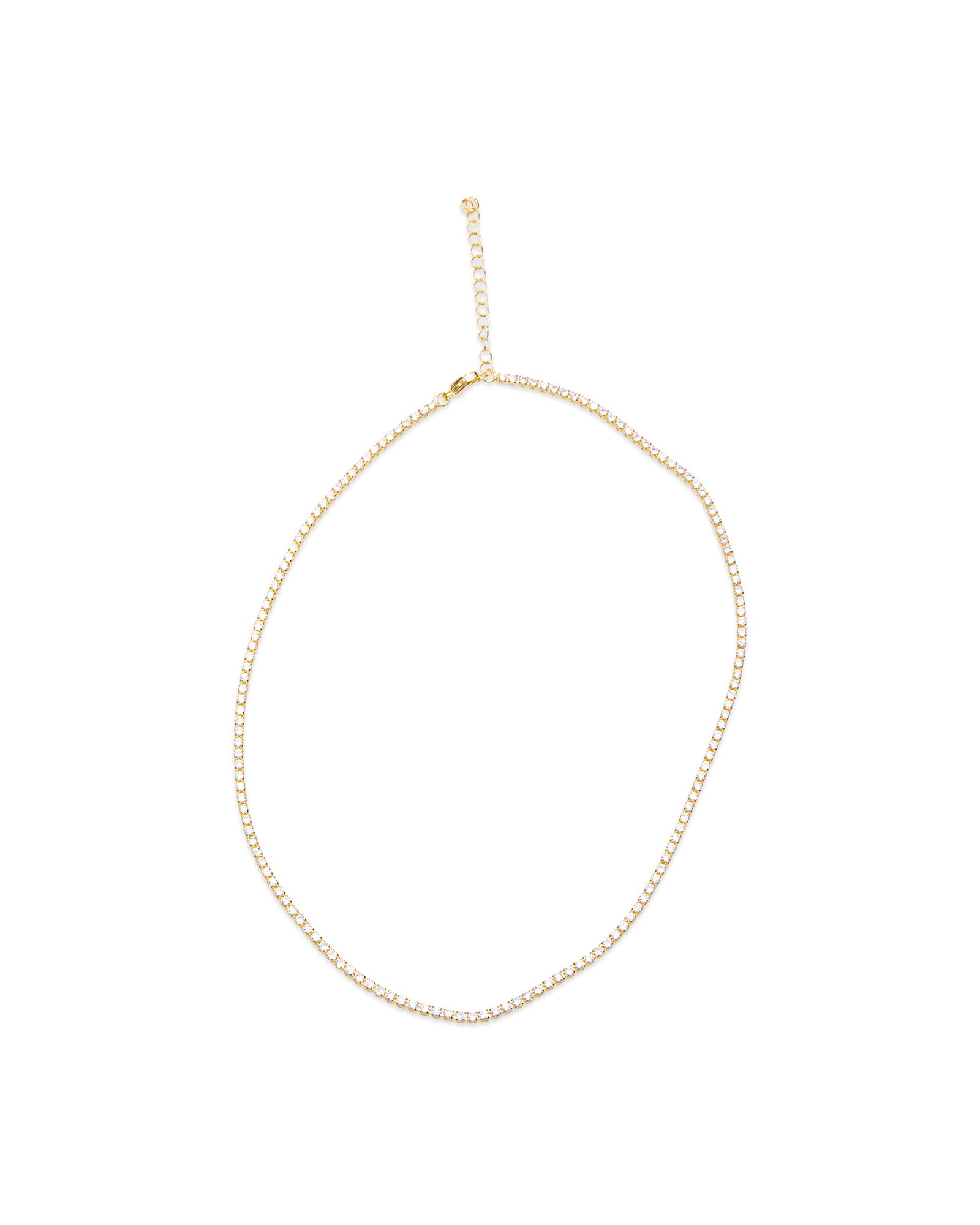 Golden Tennis Necklace
