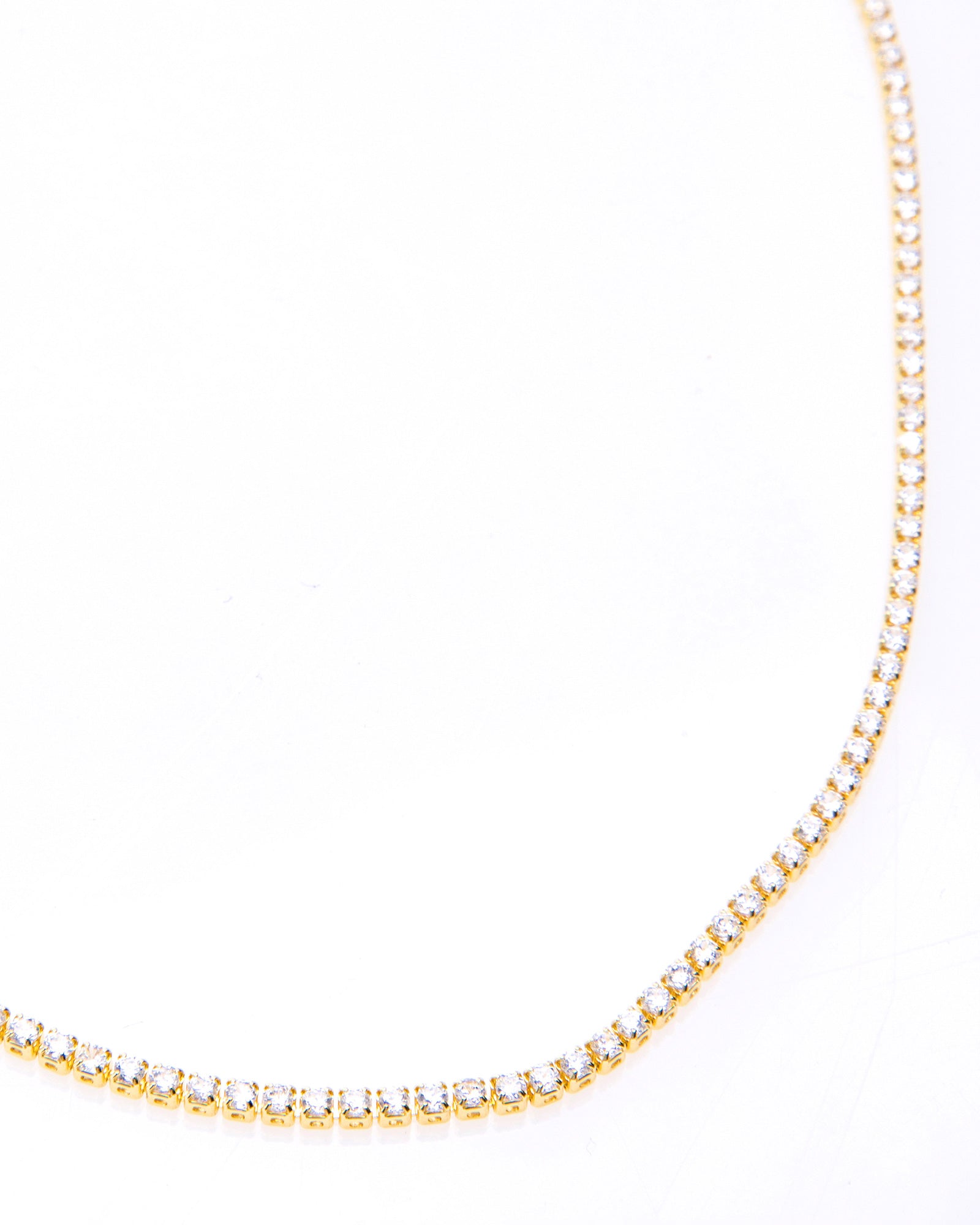 Golden Tennis Necklace