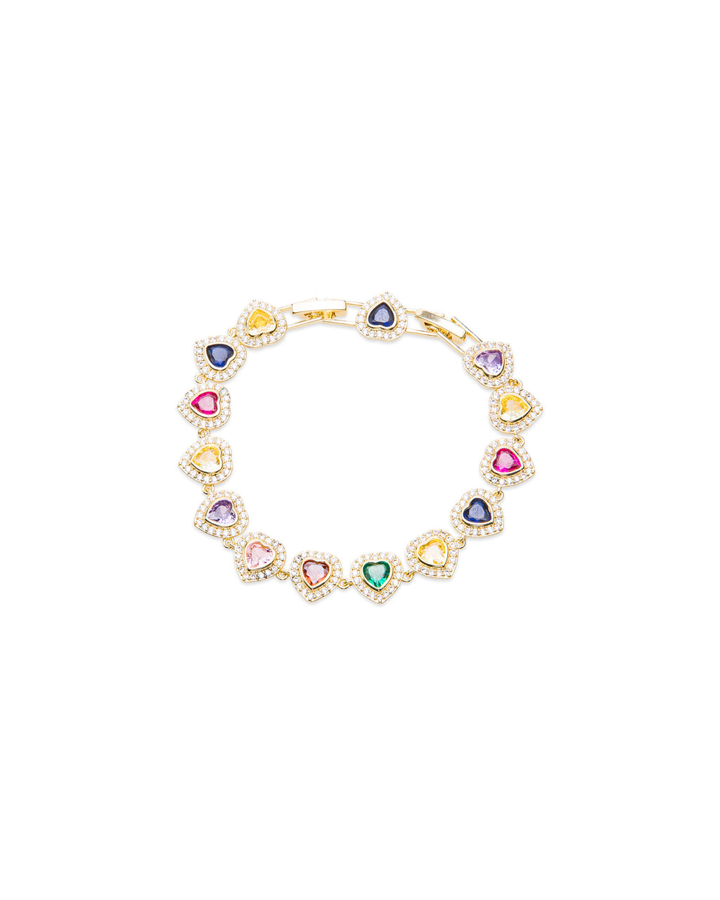 Rainbow Heart Bracelet
