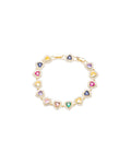 Rainbow Heart Bracelet