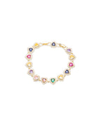 Rainbow Heart Bracelet