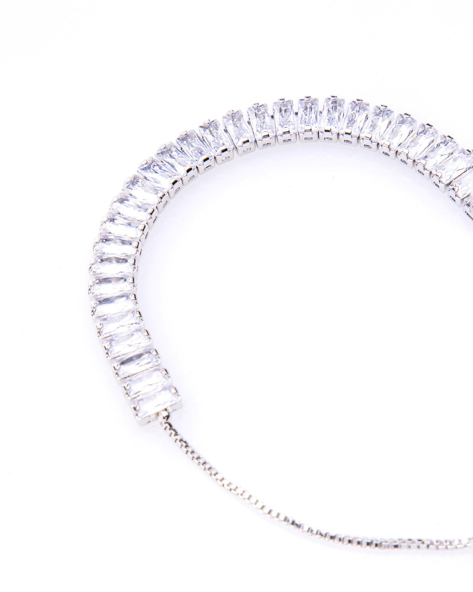 Silver Baguette Bracelet