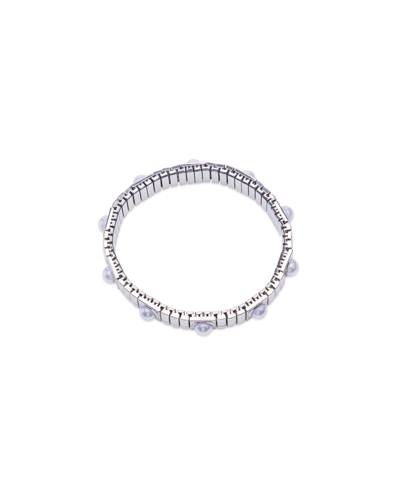Silver Pearl Bracelet
