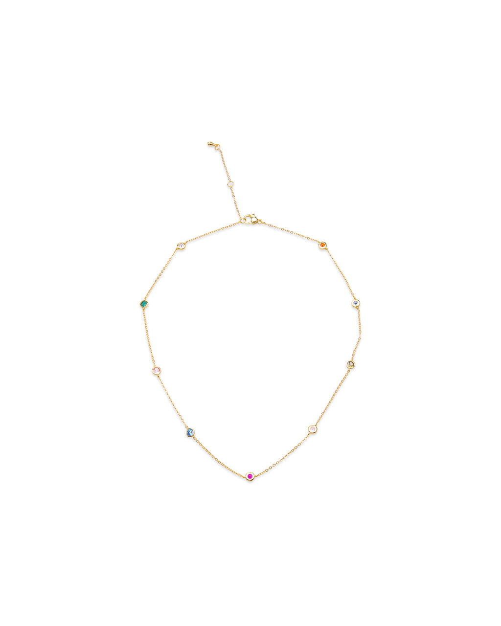 Rainbow Dots Necklace
